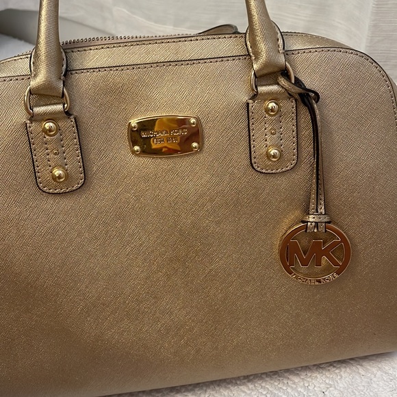 Gold Michael Kors Purse - Picture 3 of 7